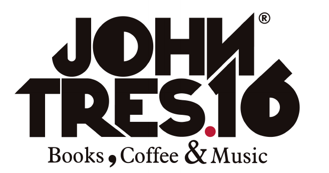 Logotipo de John Tres.16 — Books, Coffee & Music